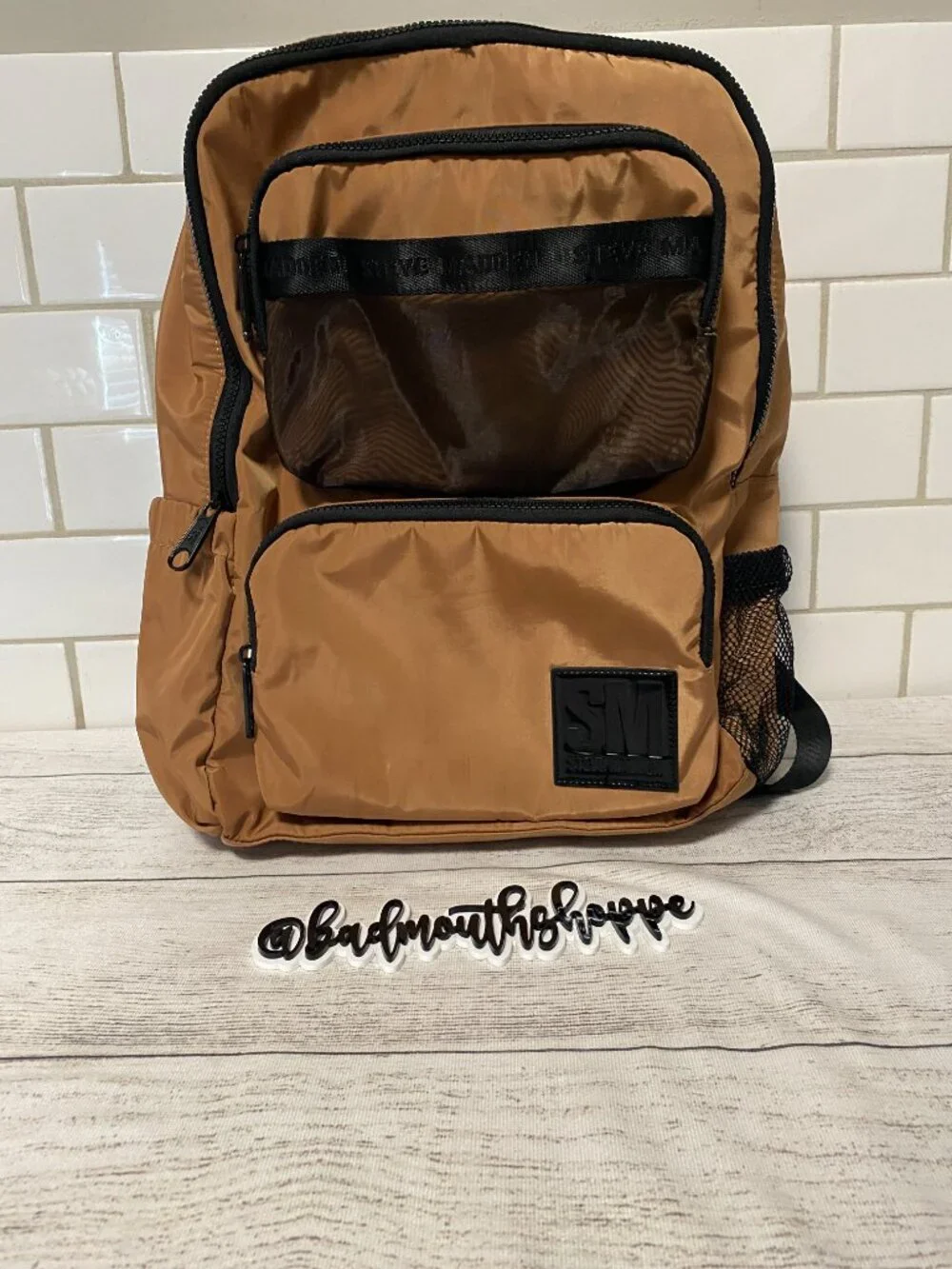 *Steve Madden BCHELLE Backpack and Matching Pouch in Camel